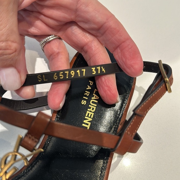 YSL Cassandra sandal, new never worn. 37.5 - Picture 4 of 5